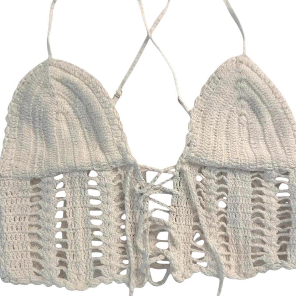 Berksha white crochet bralette - Picture 2 of 4
